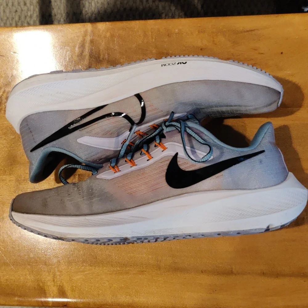 Nike Air Zoom Pegasus 39 tie dye effect gray purple orange and blue size 9.5 - Picture 6 of 11